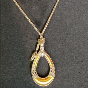 #404 BRIGHTON Gold and Silver Pendant Necklace